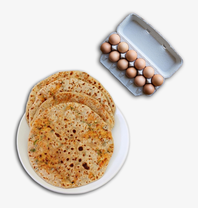 Egg Bhurji Stuffed Paratha - Paneer Paratha, transparent png