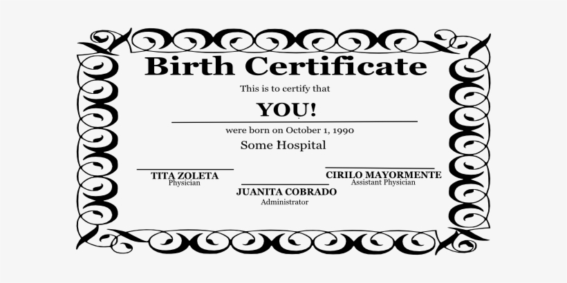 Birth Certificate Clip Art At Clker - Birth Certificate, transparent png