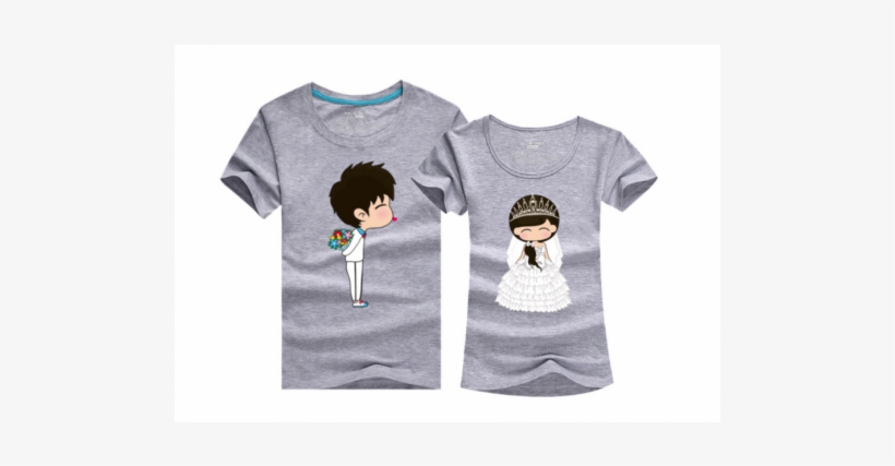 210001 Wedding Brother/ Bridesmaid Couple T Shirt - Wedding Couple Cartoon Shirts, transparent png