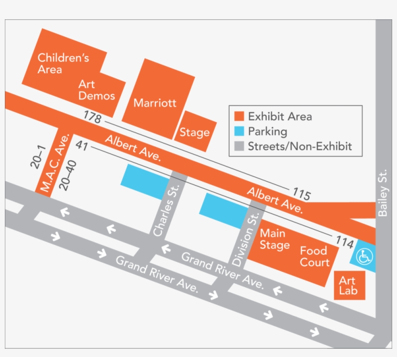 Website-map - East Lansing Art Festival, transparent png