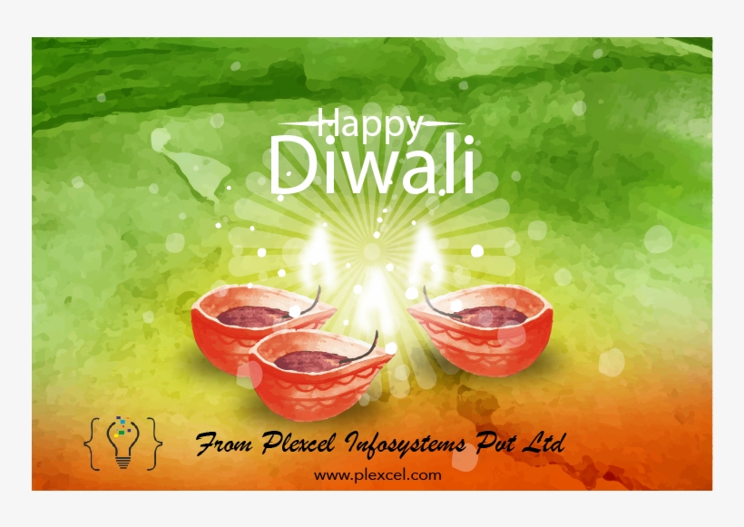 Plexcel Info Systems Pvt Ltd Wishes You A Very Happy - Watercolor Painting, transparent png