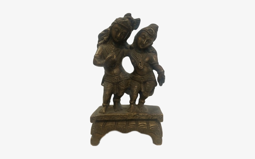 Old Brass Shiva Parvati - Statue, transparent png