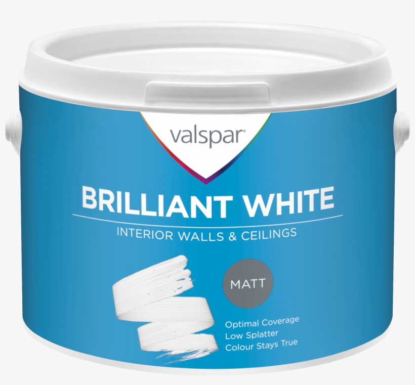 Brilliant White Walls And Ceiling - Valspar White Matt Emulsion Paint ...