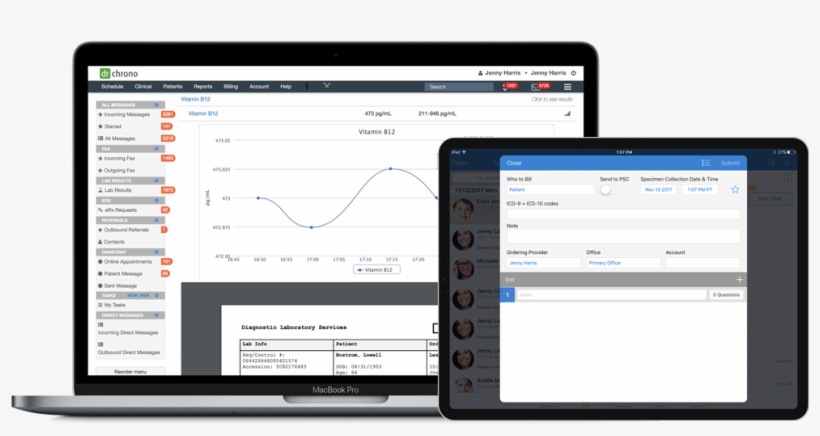 Drchrono Lab Orders And Medical Billing Shown On Ipad - Drchrono, transparent png