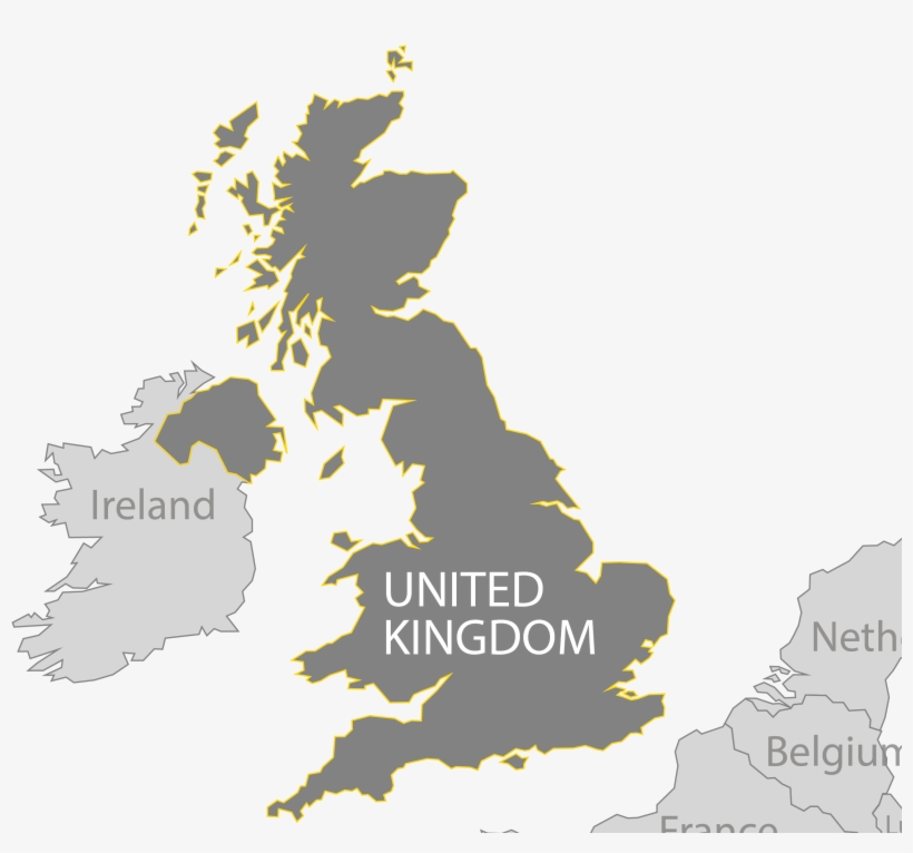 Overview Great Britain Map Vinyl Wall Sticker 2642x2367 PNG