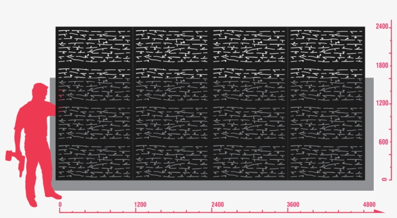 Orchard™ High Privacy Outdoor Decorative Screen - Millimetre, transparent png