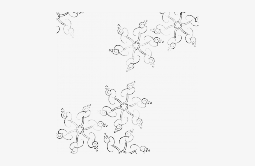 Snowflakes Large Overlay Graphic By Brooke Gazarek - Line Art, transparent png