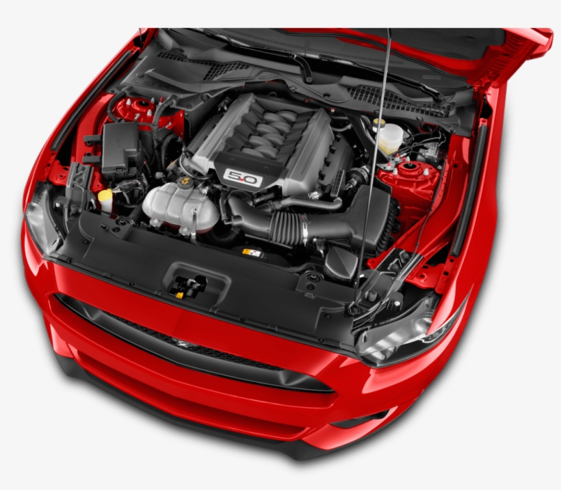 Mustang Car Engine - Ford Mustang 2017 Engine, transparent png