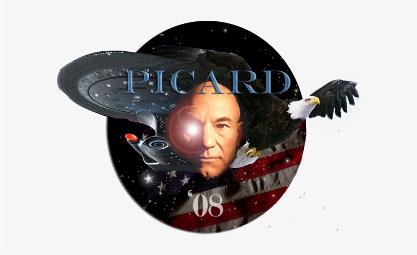 Picard08stars - American Flag, transparent png