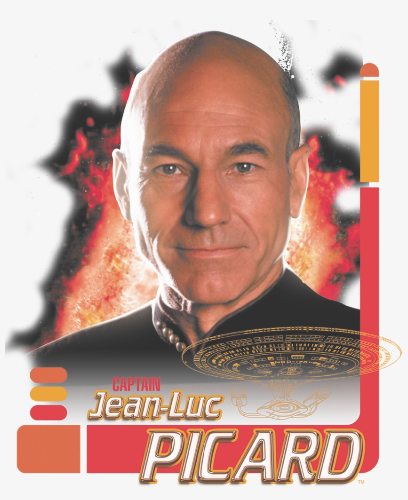 Star Trek Captain Picard Men's Long Sleeve T-shirt - Jean Luc Picard, transparent png