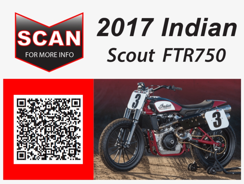 Web Qr Ftr750 - Indian 750 Flat Tracker, transparent png