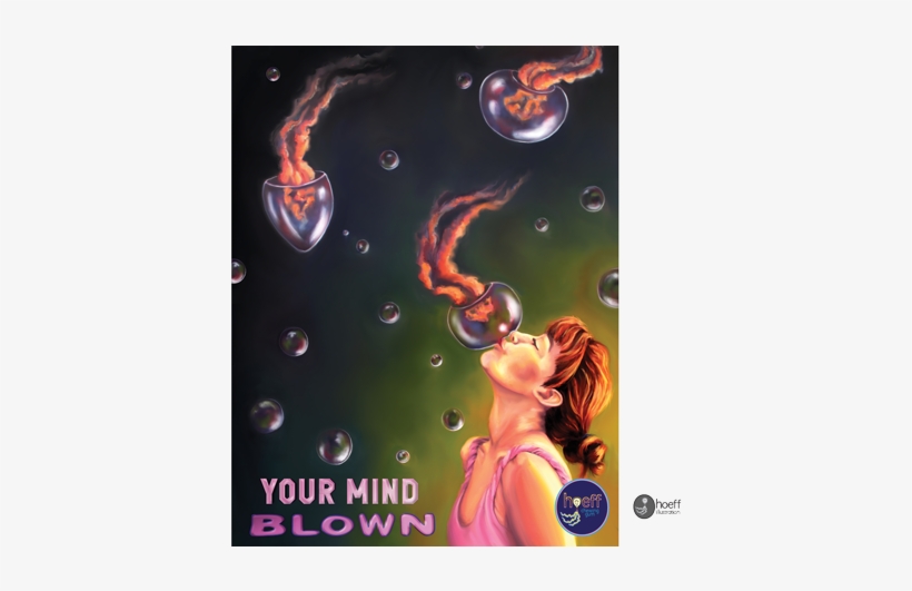 "your Mind Blown" Colorful, Fun Illustration And Design - Poster, transparent png