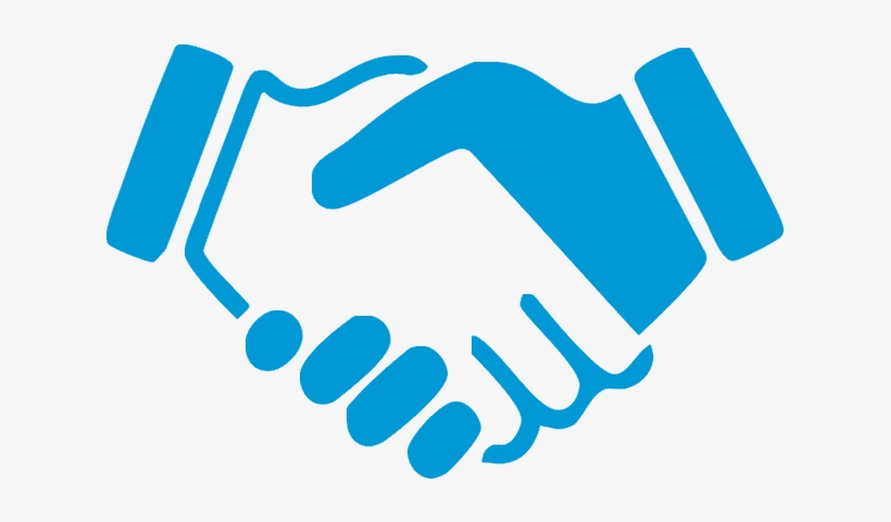 Handshake Icn Blu - Overcoming Top Sales Objections - Audiobook, transparent png