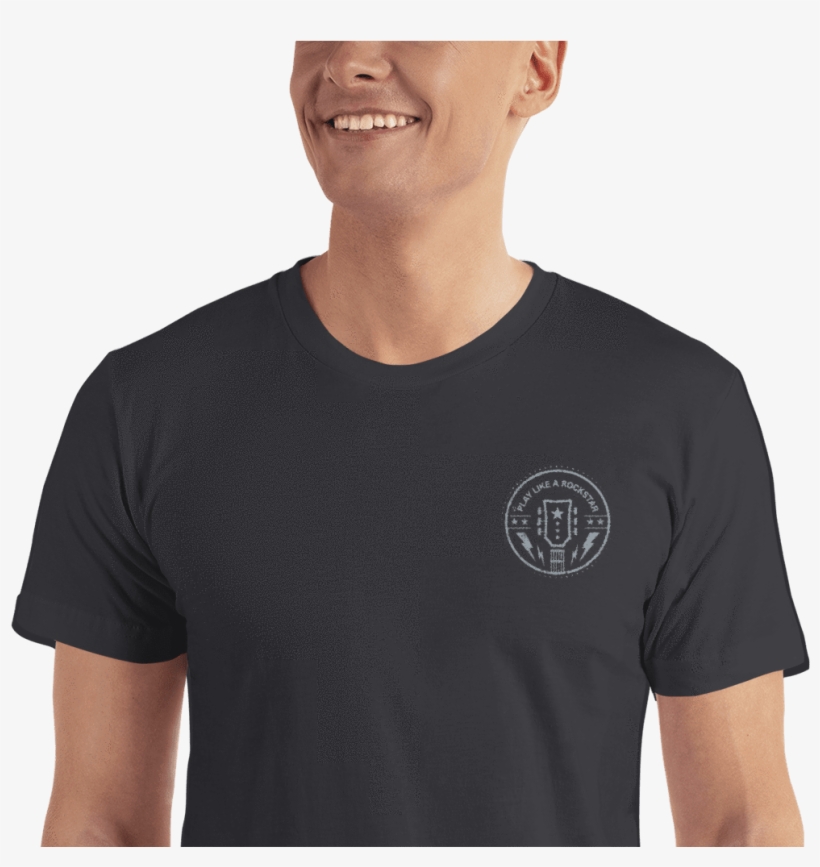 Play Like A Rockstar Black Embroidered T-shirt With - Rollie Not A Stopwatch, transparent png