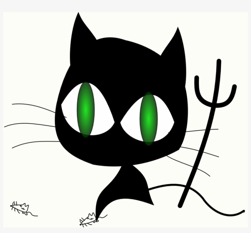 Devil Cat Clipart Cat Clip Art - Wicked Cat, transparent png