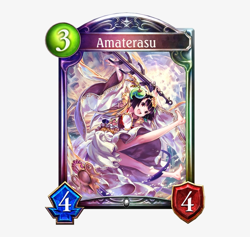 Unevolved Amaterasu Evolved Amaterasu - Shadowverse Full Art Amaterasu, transparent png