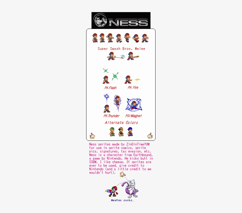 Return To Game - Ness Pk Thunder Sprites, transparent png