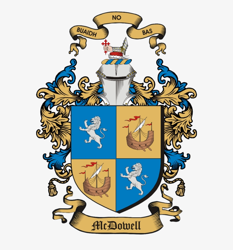 Mcdowell Family Coat Of Arms - Mcdowell Family Crest Ireland, transparent png