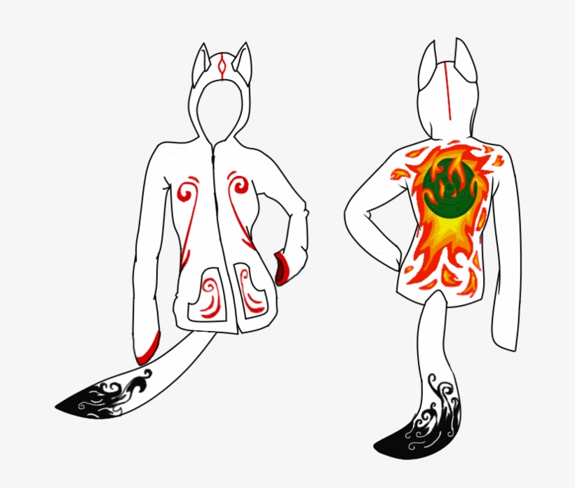 Amaterasu Hoodie - Illustration, transparent png