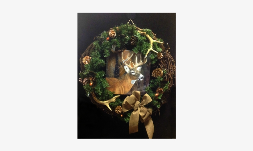 Whitetail Wreath - Wreath, transparent png