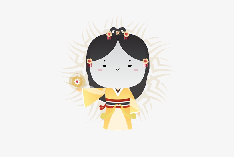 Amaterasu Appears To Be The Japanese Expression Of - Cartoon, transparent png