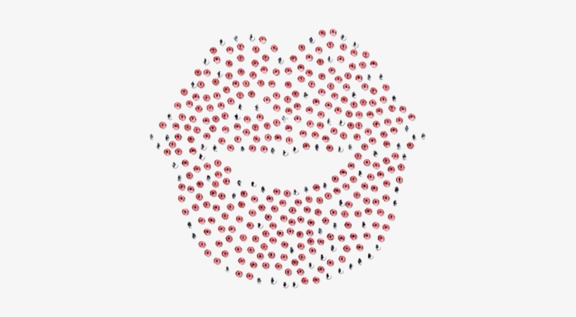 Glitter Lips Psd - Jersey Stoff Schwarz Weiß, transparent png