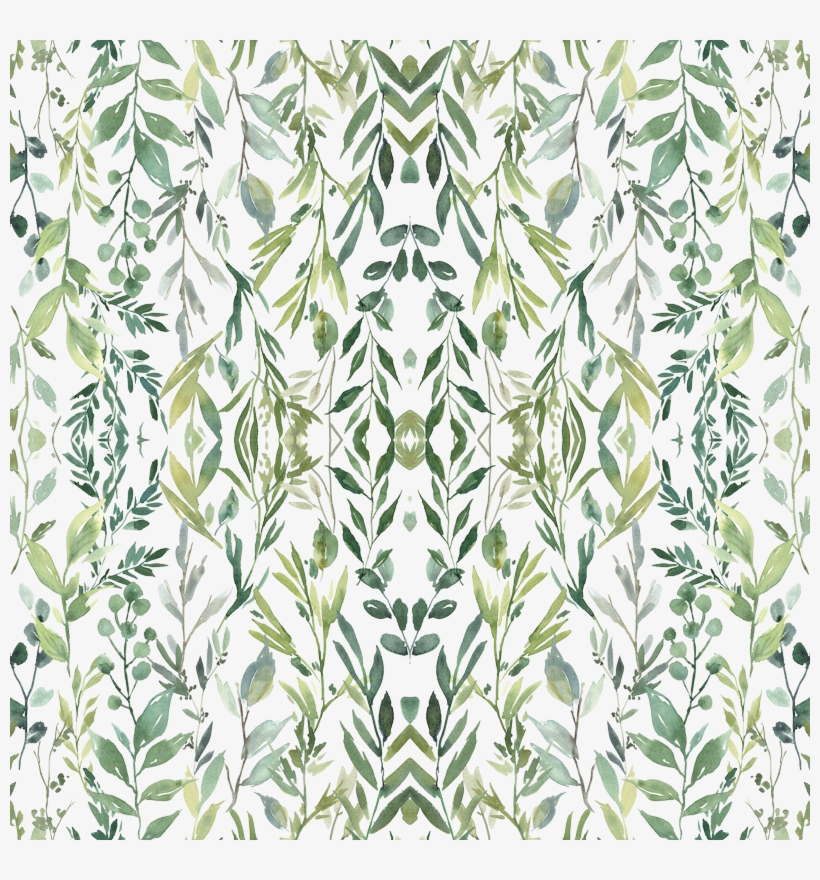 Watercolor Greenery Green Leaves Branches Bright Emerald - Watercolor Painting, transparent png