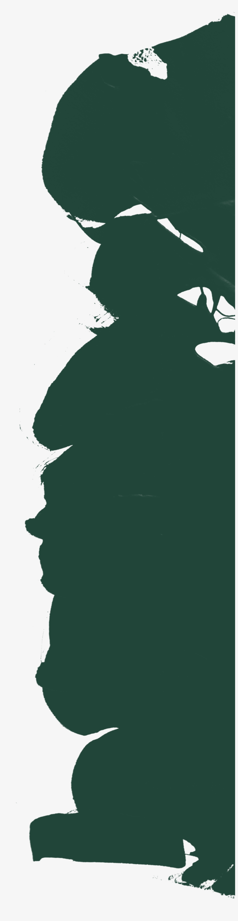 Paint Blob Green Right, transparent png