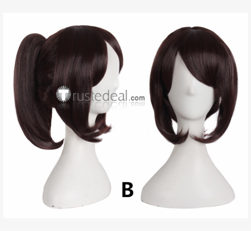 Dream Daddy Amanda Brown Ponytail Cosplay Wigs - Wig, transparent png