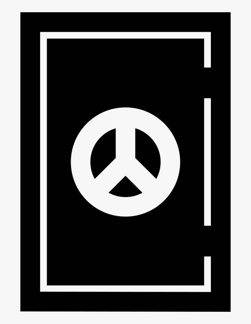 Door With Peace Sign Comments - Emblem, transparent png