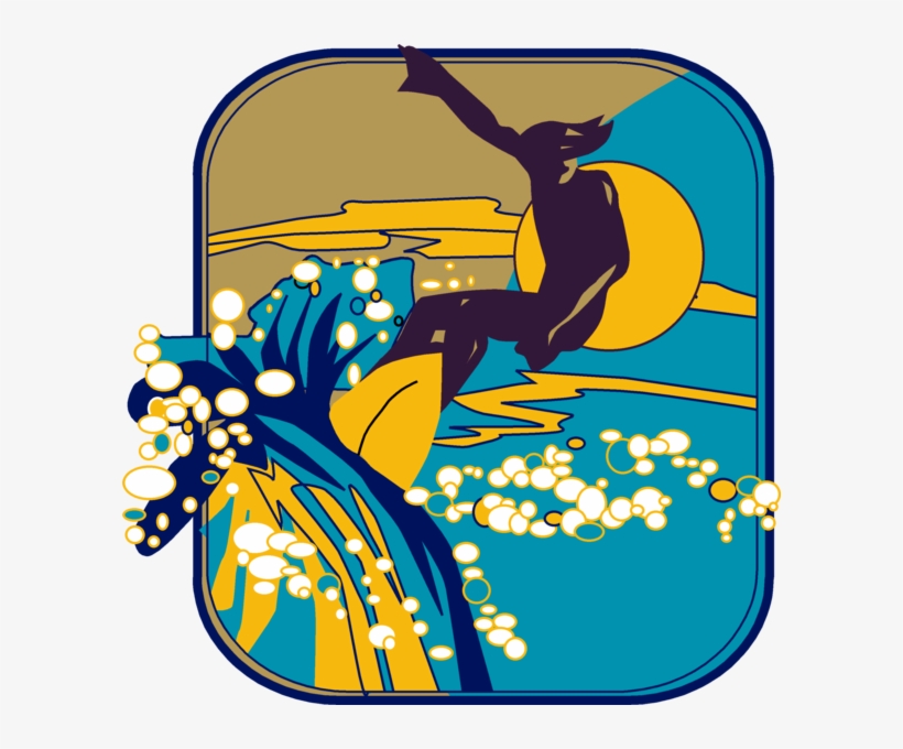 & Seasonal,human - Retro Surfer In The Sun Shower Curtain, transparent png