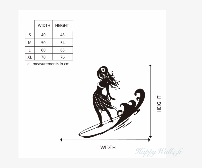 Sticker Surf Girl, transparent png