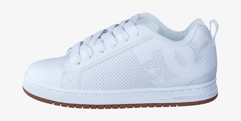 Dc Shoes Court Graffik White/white/gum 58771-01 Womens - Puma Basket Platform Metallic Rose Gold, transparent png