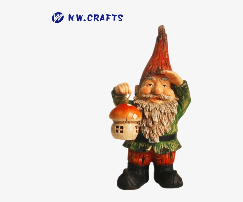 Garden Gnome Statue Suitable As Gifts For Decorative - Northlight Seasonal 18" Forest Gnome Holding A Mushroom, transparent png