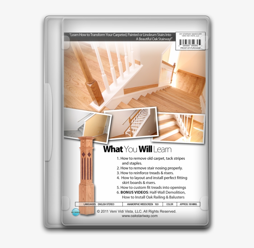 Diy Stairway Dvd - Stairs, transparent png