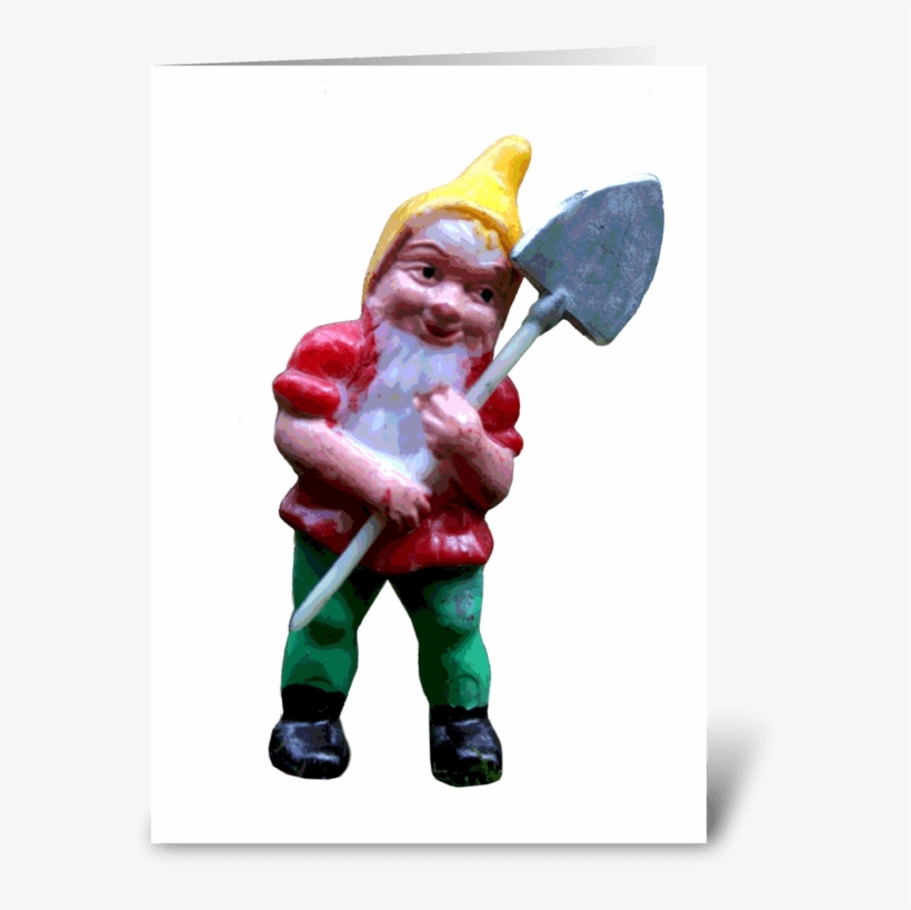Groovy Garden Gnome Greeting Card - Garden Gnome, transparent png