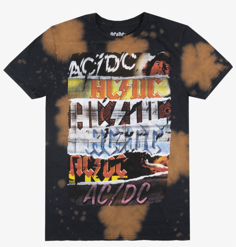 Acdc Rock Album Logo T-shirt Black Tee Metal Music - Ac/dc, transparent png