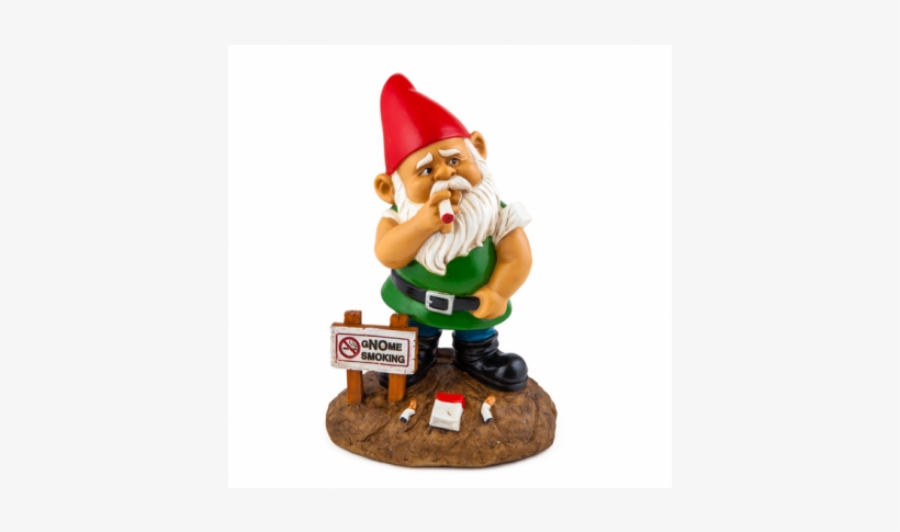 The Gnome Smoking Garden Gnome - Garden Gnome Smoking Joint, transparent png