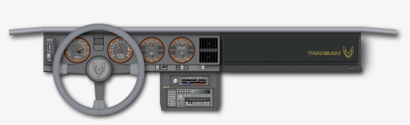 1985 Pontiac Firebird Trans Am Dashboard - Tacho Pontiac Firebird 1985, transparent png