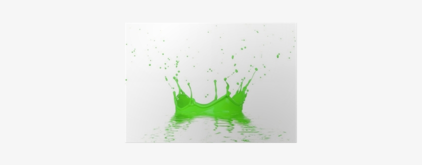 Isolated Shot Of Green Paint Splash On White Background - Visual Arts, transparent png
