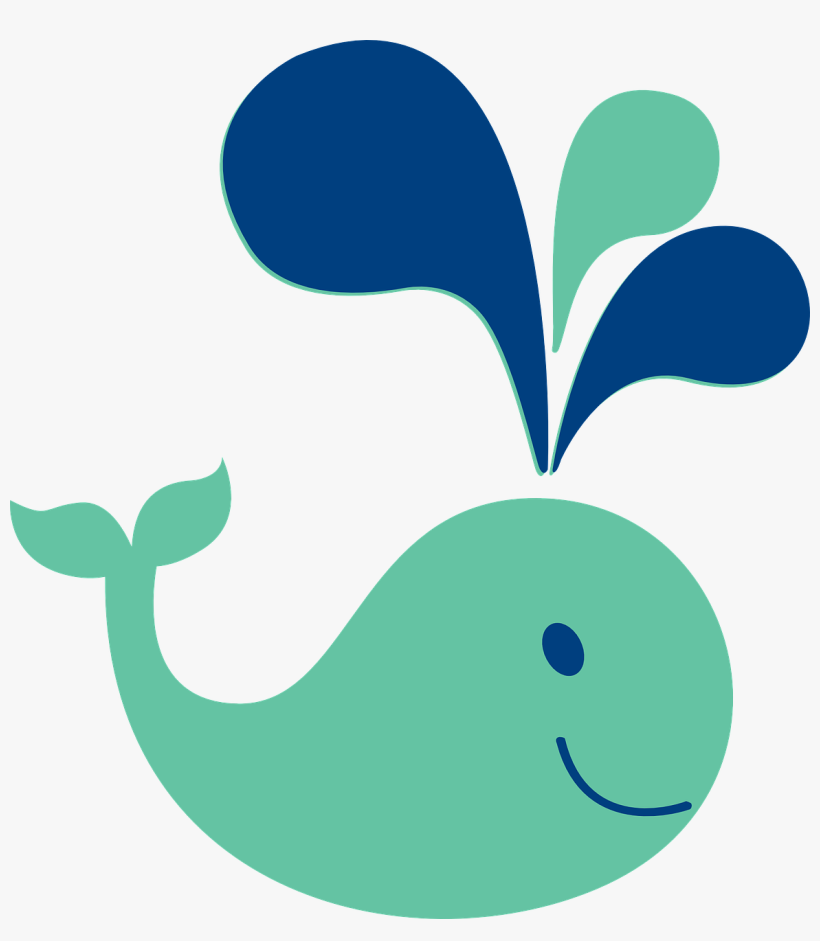 Whale - Cute Clipart Png, transparent png