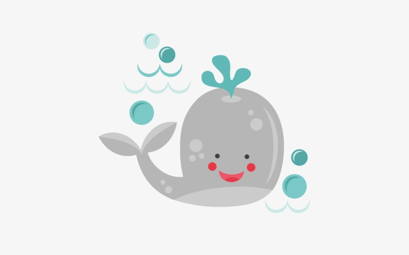 Smiling Whale Svg Scrapbook Cut File Cute Clipart Files - Mergulhador Fundo Do Mar, transparent png
