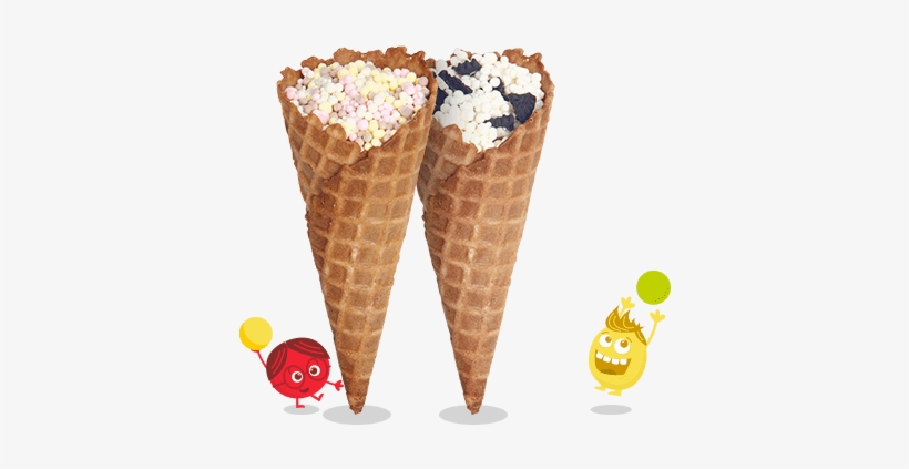 Waffles-cones - Dippin Dots Waffle Cone, transparent png