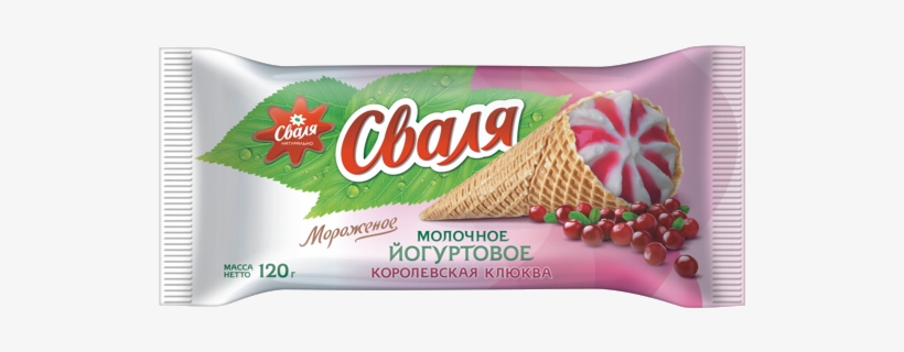 Waffle Cone Milky Yoghurt With Cranberry - Cranberry, transparent png