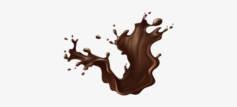 Girl Tattoo Coffee Donught Graff Chocolate - Chocolate Splash Vector, transparent png
