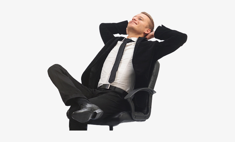 Slide2 - Man Relaxing In A Chair Png, transparent png