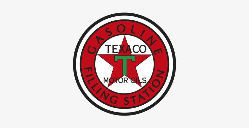Texaco Logo Png Texaco - Texaco Gasoline Filling Station Sign, transparent png