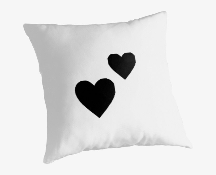 "double Heart Emoji Silhouette" Throw Pillows By Natalie - University Of Arizona Wildcats Throw Pillow, Sunglasses, transparent png