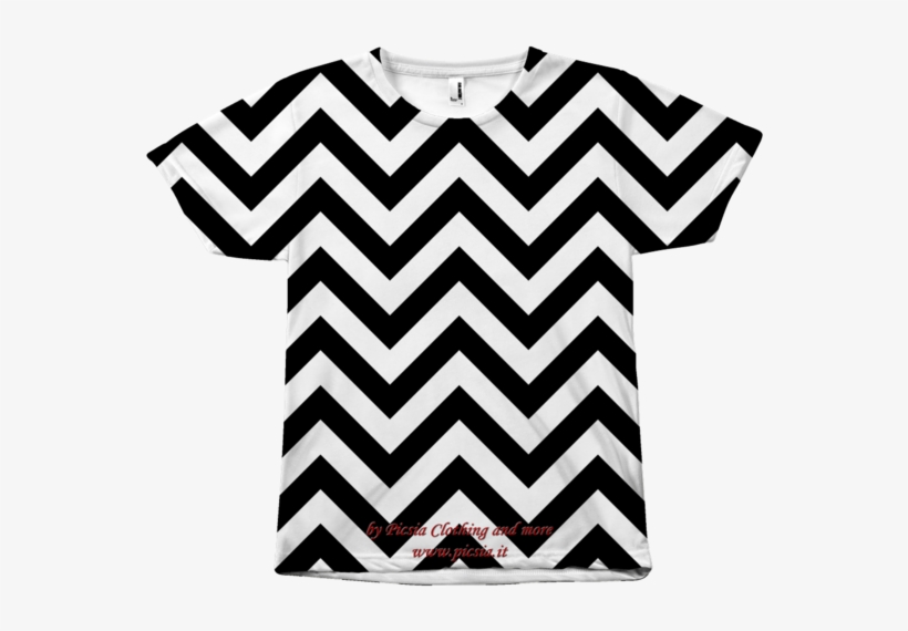 Wave Design Graphic Printed All Over Print Tee T-shirt - New All Over T Shirt Print, transparent png