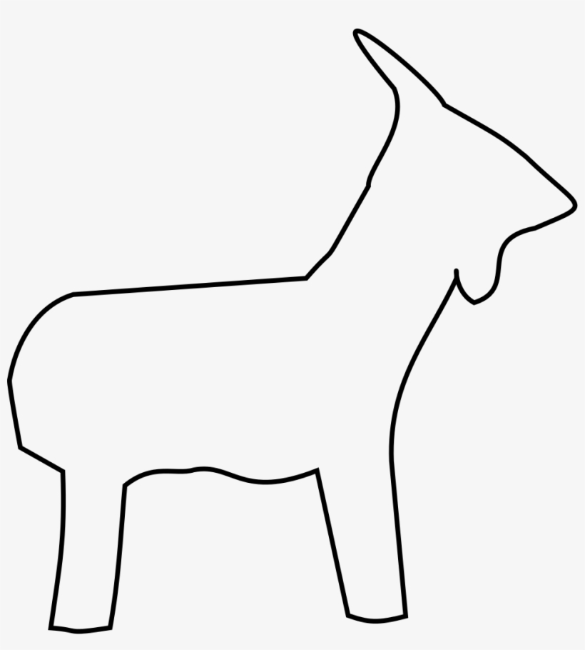 File - Goat Silhouette - Svg - Scalable Vector Graphics, transparent png